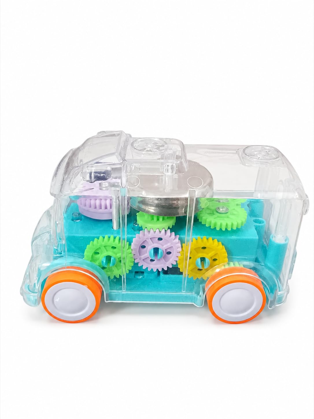 Transparent Gear Bus Toy for Kids with Light and Sound | Visible Moving Gears, Flashing Lights, Tinkling Music, Battery Operated, See-Through Body-image-35