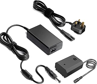 F1TP NP-FZ100 AC Power Adapter Dummy Battery kit Camera Battery Replacement BC-QZ1 Battery Charger for Sony Alpha A1, A6600, A7 III, A7S III, A7R III, A7R IV, A9, A9 II, A7C, A9R, A9S Cameras