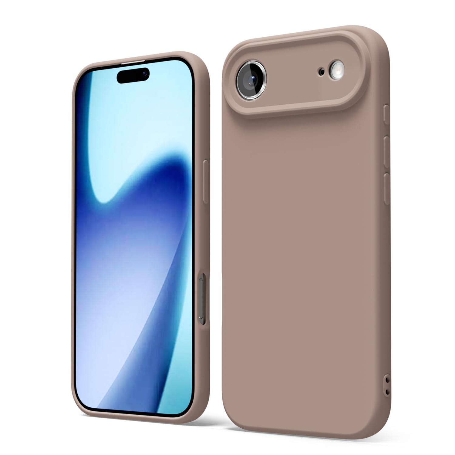 oakxco for iPhone 16 Pro Max Case Liquid Silicone, Soft Rubber Gel Elegant Aesthetic Basic Simple Cover, Cute Thin Slim TPU Matte Solid Color Plain Smooth Case for Women Girl, Light Pink — view 855