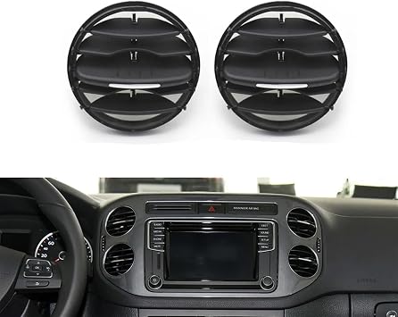 2 PCS Car Front Rear Air Conditioning AC Vent Grille Air Vent Cover for VW V//olkswage//n Tiguan 2010 2011 2012 2013 2014-2017Middle
