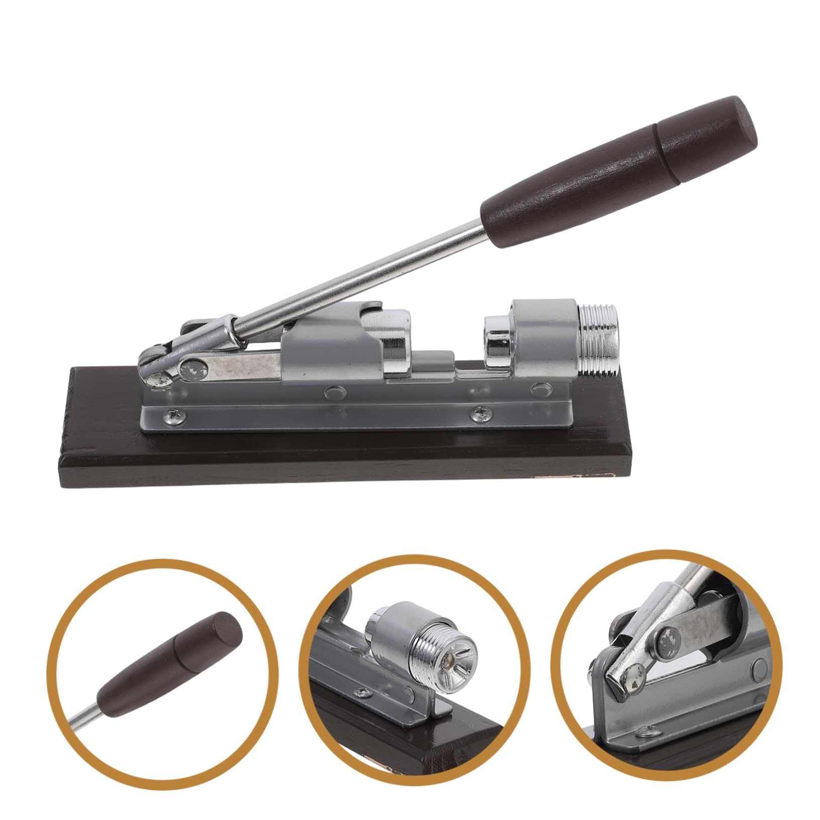 Cabilock Casse-noix Manuel Ajustable pour Noix de Pécan Noisettes et Amandes Outil Ouverture avec Poignée Ergonomique Usage Domestique et Professionnel