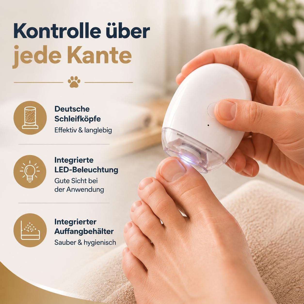 Sanonail Nagelschneider, 2027 NEU Sanonail Nagelfeile Elektrisch, Drei Geschwindigkeitsstufen, MüHelos Und Praktisch FüR Den Gebrauch Zu Hause (2pcs)