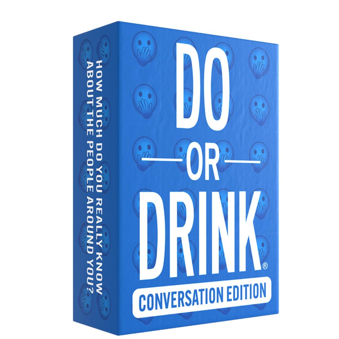 Do or Drink Conversation Edition - Talking Cards for Adults - 250 Cards to Get to Know Your Friends Better Fun Drinking Game for Adults and Conversation Starter Cards for Game Night