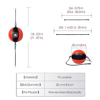 Amazon.co.jp: ダブルエンドバッグスピードボクシングボール