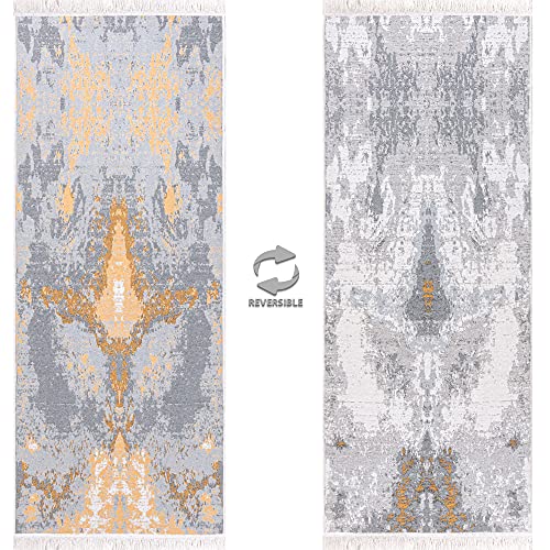 Fashion4Home Short Pile Boho Kilim Rug, Living Room Rug, Bedroom and Kitchen Rug, Rug Runner, Hallway Rug - Image 4