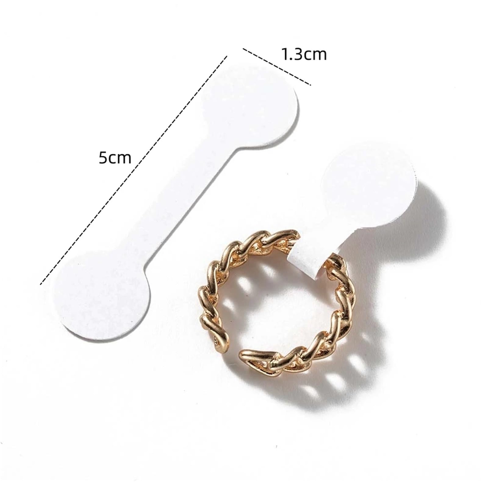 Lot de 1000 étiquettes autocollantes vierges pour collier, bracelet, fournitures d'emballage