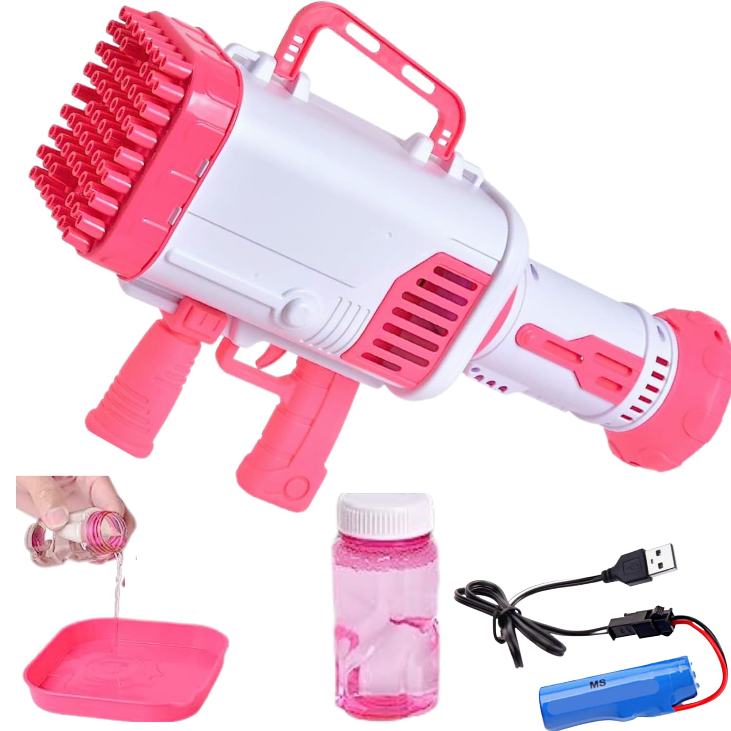 See full amazon price history chart for VEZIMON® 64 Hole Large Electric Gatling Bubble Gun for Kids with Soap Solution | Bubble Maker Gun Machine | Bubble Launcher Machine | Bubble Machine for Indoor & Outdoor I Assorted Colour VEZIMON® 64 Hole Large Electric Gatling Bubble Gun for Kids with Soap Solution | Bubble Maker Gun Machine | Bubble Launcher Machine | Bubble Machine for Indoor & Outdoor I Assorted Colour (B0CFBFR6C6) Amazon Price History, Amazon Price Tracker