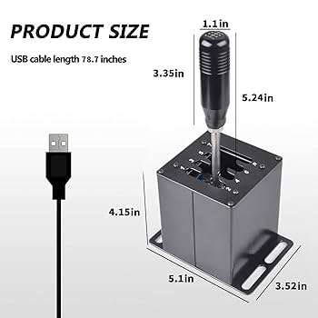 Amazon.com: CNRAQR PC USB Simulator Shifter 7+R H Gear