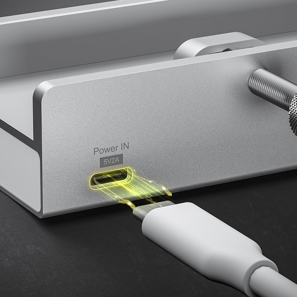 USB HUB 3.1 Aluminiowy adapter rozdzielacza stacji dokującej do akcesoriów biurkowych