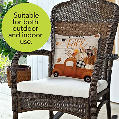 Briarwoodlanehappyfallpickupdecorativepillowprimitiveindooroutdoor17x17  Urban Country Home Decor Briarwood lane happy fall pickup decorative pillow primitive indoor outdoor 17 x 17  urban country home decor