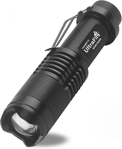ULTRAFIRE 940nm IR iluminador, mini linterna infrarroja zoomable LED para dispositivos de visión nocturna, SK98