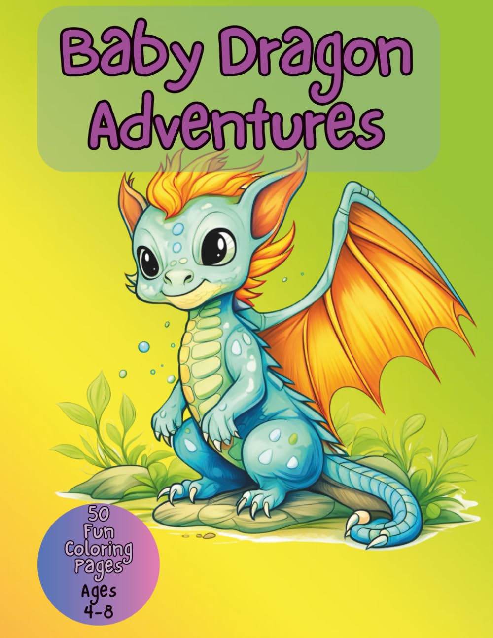 Baby Dragon Adventures - Kids Coloring Book