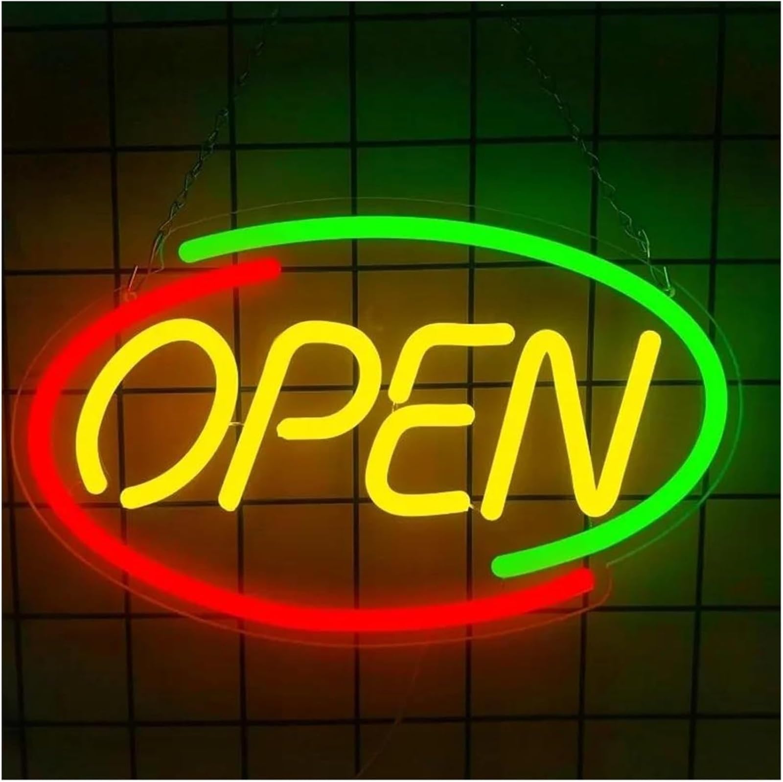 Zynther Neon lamp Open Neon Lights for Business Window Store Salon Restaurant Wall Decoration 25×40cm