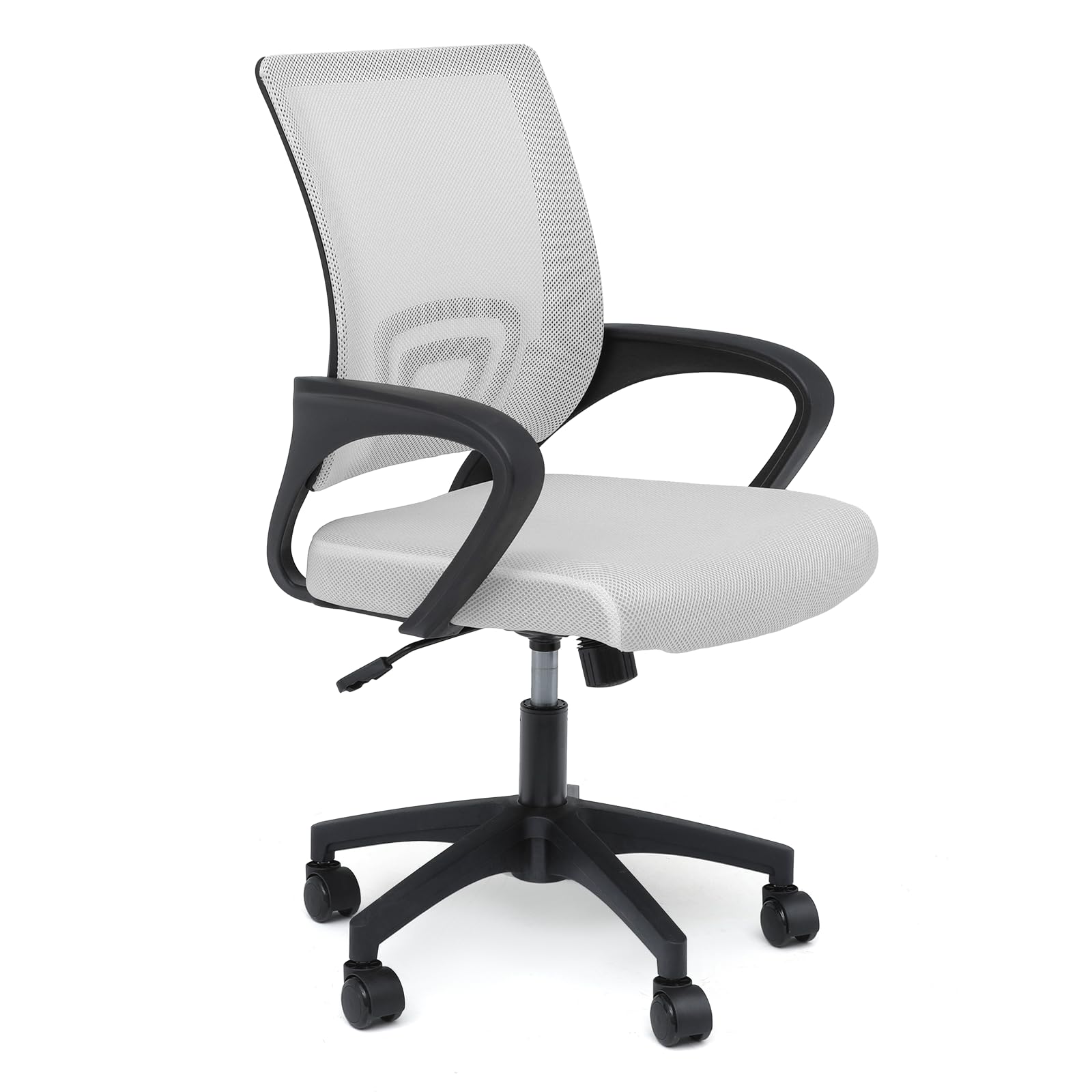 Athena Collection Computer Office Chair, Ergonomic Desk Chair with Rolling Wheels, Mesh Back Support and Height Adjustable, Small and Comfy for Home