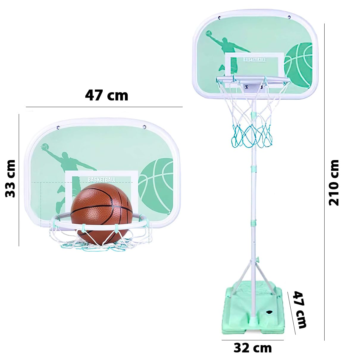 ZENY Portable Basketball Hoop Stand With Backboard And Wheels For Sale Online