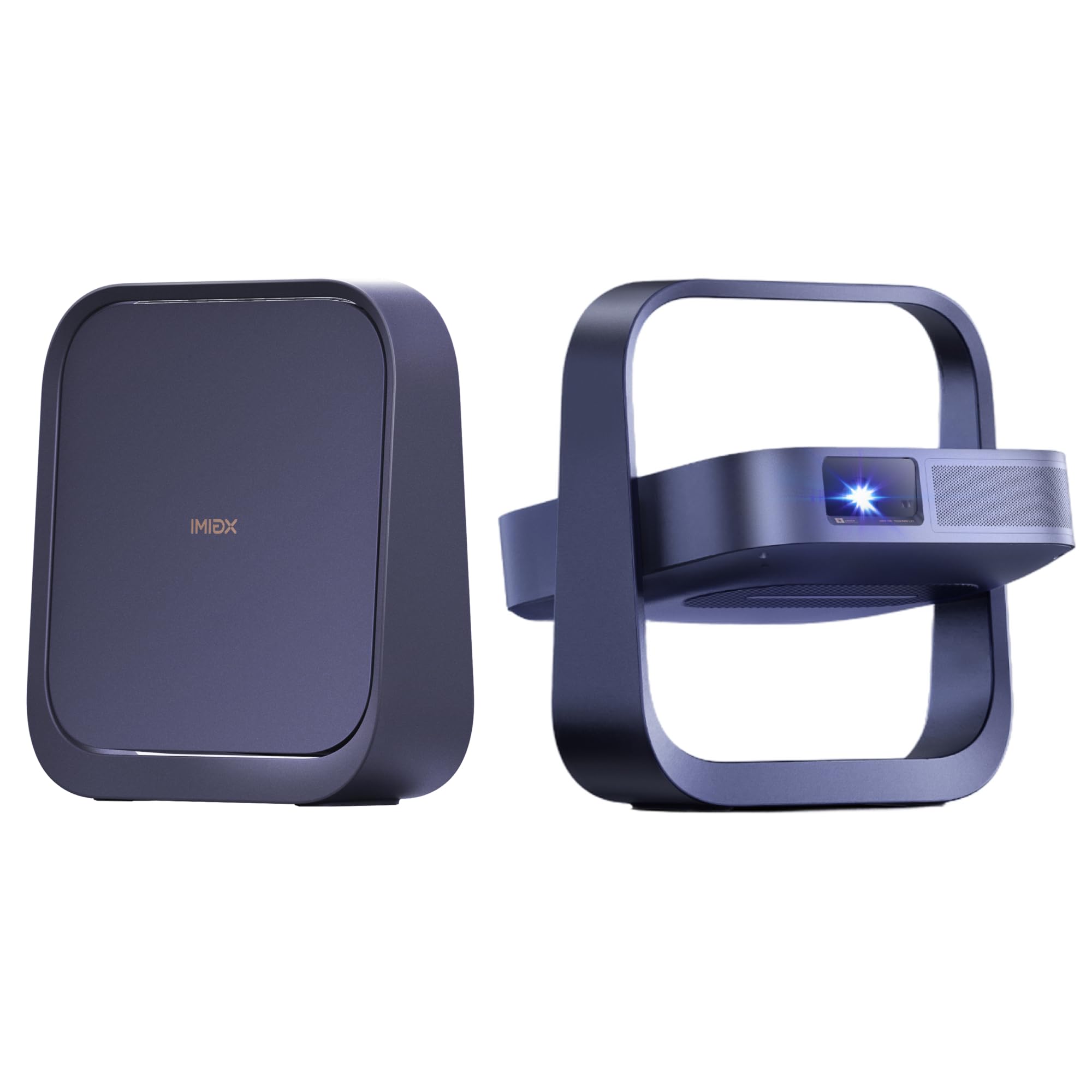 XGIMI Elfin Flip Laser Mini Proiettore Laser 1080P Full HD, 1600 ISO Lumen | RGB Triple Laser, Netflix e Google TV, WiFi 6 & Bluetooth, Auto Focus, Harman Kardon, Proiettore Portatile Casa e Giardino