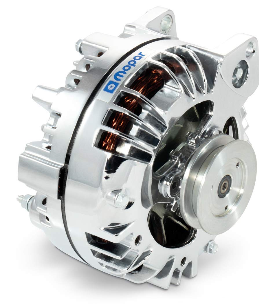 PFM Alternator 110 Amp 12V OEM/1-Wire Single V-Belt Pulley Chrome Mopar Each-image-20