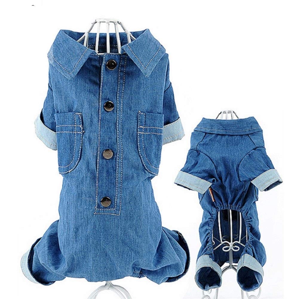 Gilet In Denim Per Cani - Vestito Moda Per Animali Domestici - Foto 4