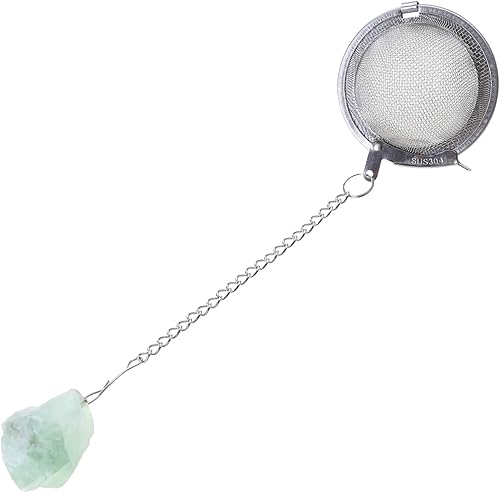 Miniatura 6 de Infusor de té Colador de té de acero inoxidable Malla fina Hoja suelta Té Steepers para té suelto Colgante de cristal Filtro de té Filtro de té para