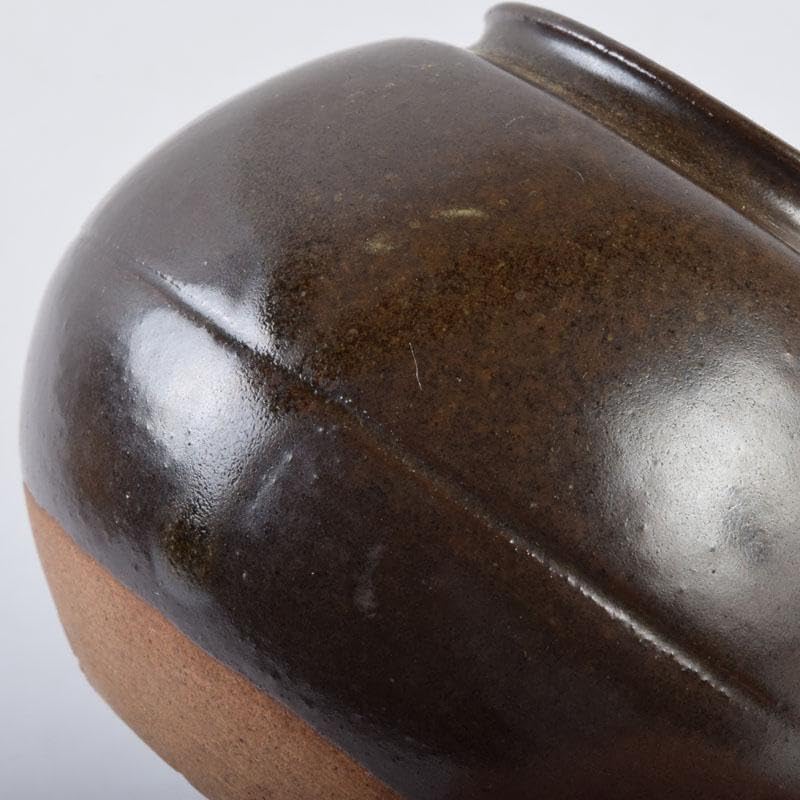 茶道具 膳所焼 淡海ぜぜ 平茶入 仕覆付 宗達極書付箱 M