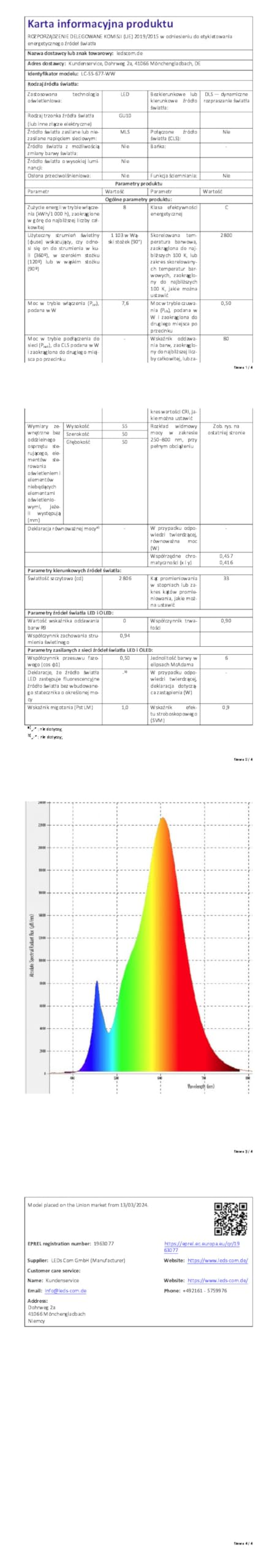 ledscom.de Zestaw 10 reflektorów ogrodowych z kolcem uziemiającym PIRK z wtyczką Schuko do użytku na zewnątrz, czarny, w tym GU10 LED (ciepła biel, 7,6 W każdy, 1103 lm, 33°)