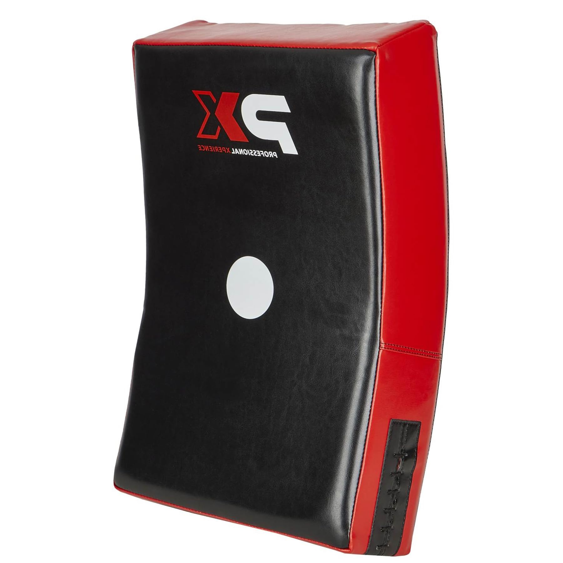 Schlagpolster Strike Gekrümmt - Mit 4 Griffen - 60 x 35 x 15 cm - Kunstleder rot-schwarz - Robuste leichte Pratze