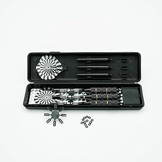 ROOBEEO 3 Packs Steel Tip Darts 24 Grams Steel Tip Darts Professional Darts Set with Brass Barrels Aluminum Shafts 6pc Dart Flights 8pc Flight Protectors 3pc Nylon Darts Shafts