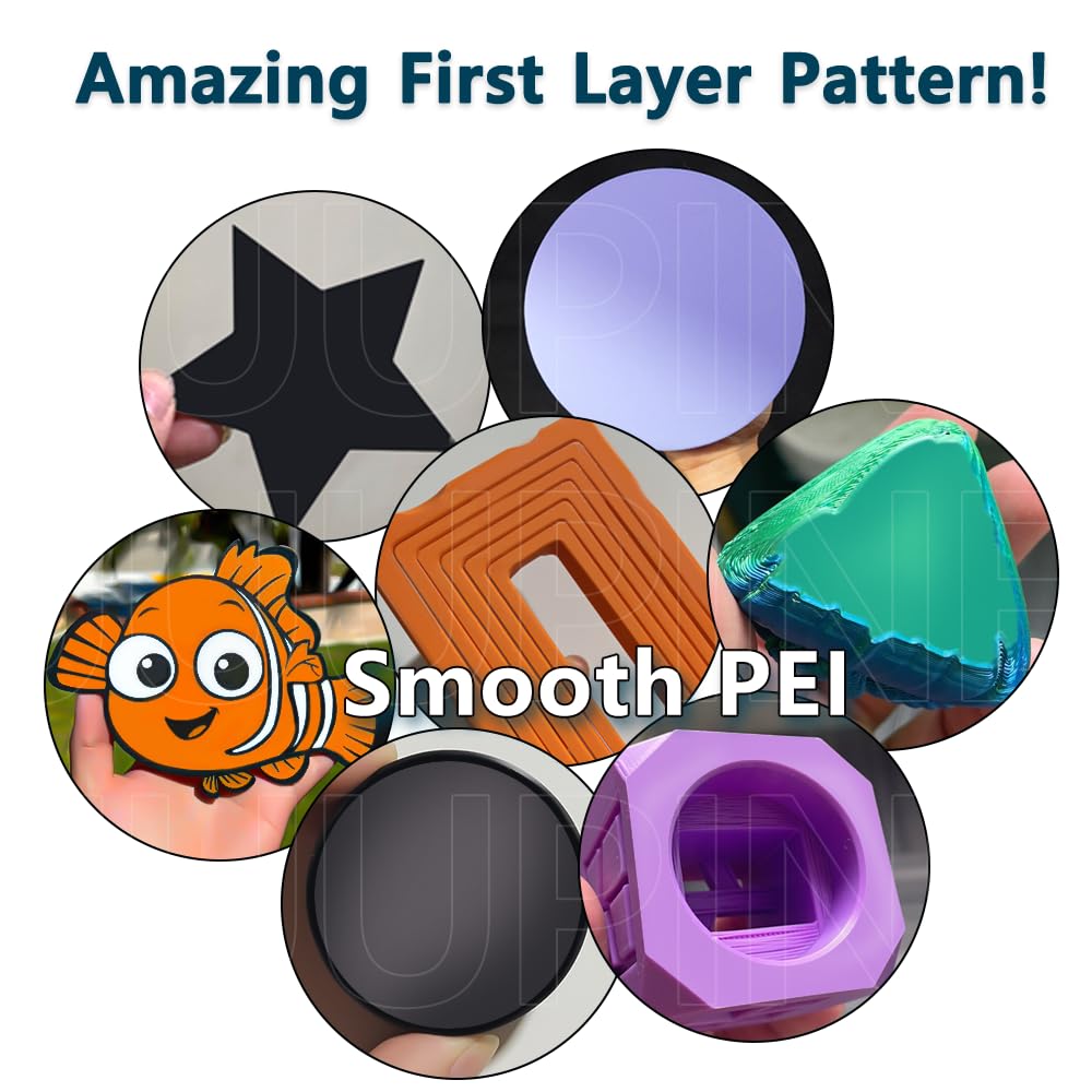 PEI Plaque de construction pour imprimante 3D Bambu Lab P2S/X2D/P1S/P1P/X1C/X1/X1E/A1, lit chauffant PEI lisse double face (avec code QR) 257 x 257 mm Surface d'impression amovible en acier à