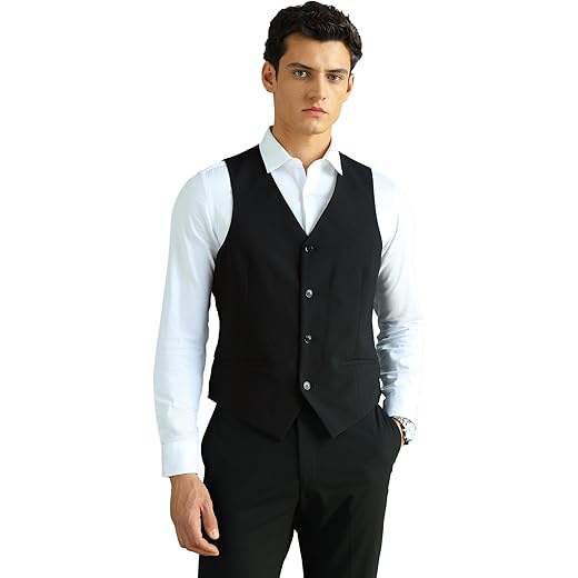 Mens Solid Body Waistcoat