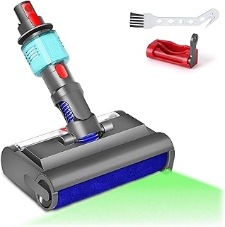Electric Mop Head Wet and Dry with Washing Brush ,Compatible for Dyson, V7 V8 V10 V11 V15 Green Light Cleans and Dries Hard Floors