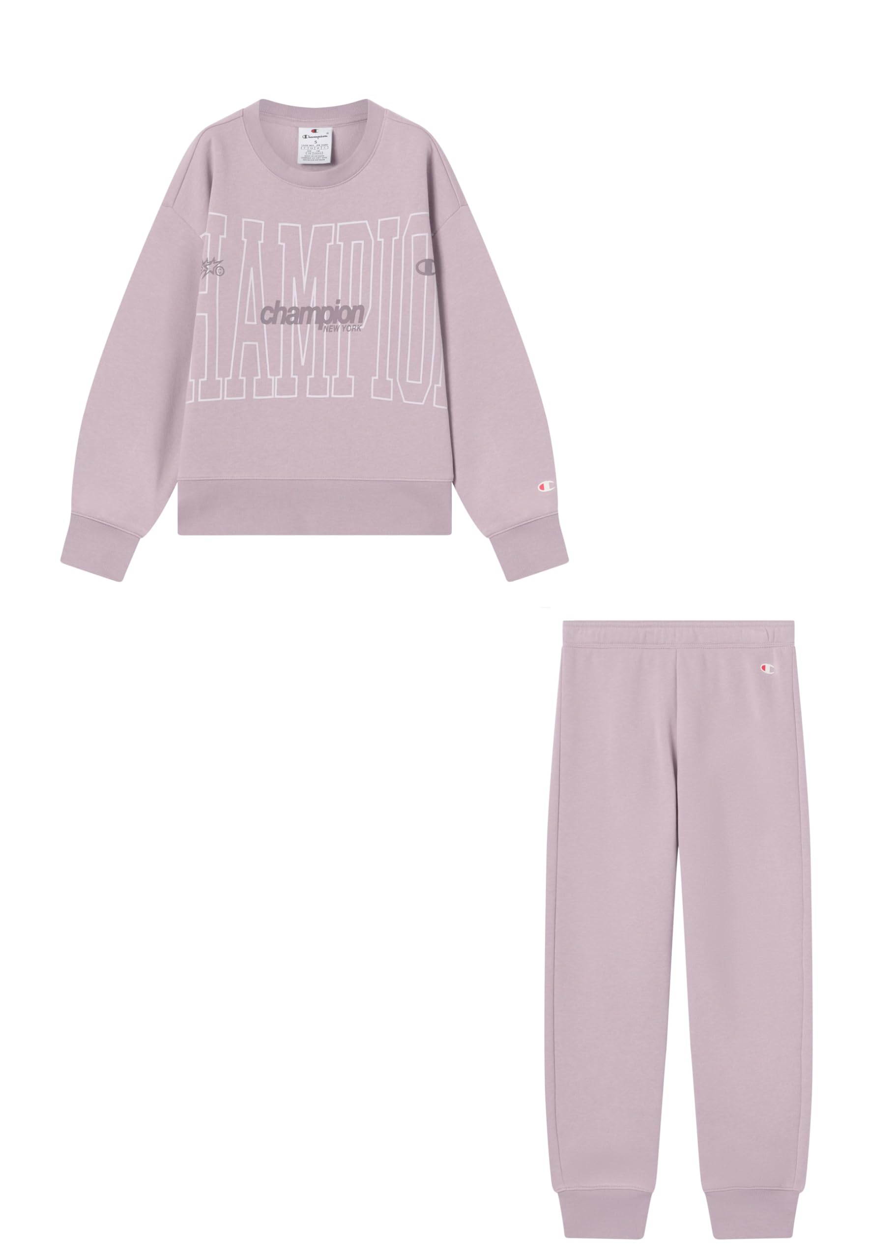 Champion Girls Legacy Sweatsuit, Violet, L UK