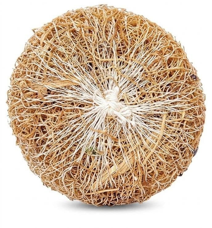 Natural Vetiver khus khus roots with Coconut Fibre | Herbal Bath Scrubber | Exfoliating Body Scrub Sponge | Eco Friendly Skin Care Bath (Vettiver and coconut fibre loofah)-picture-32