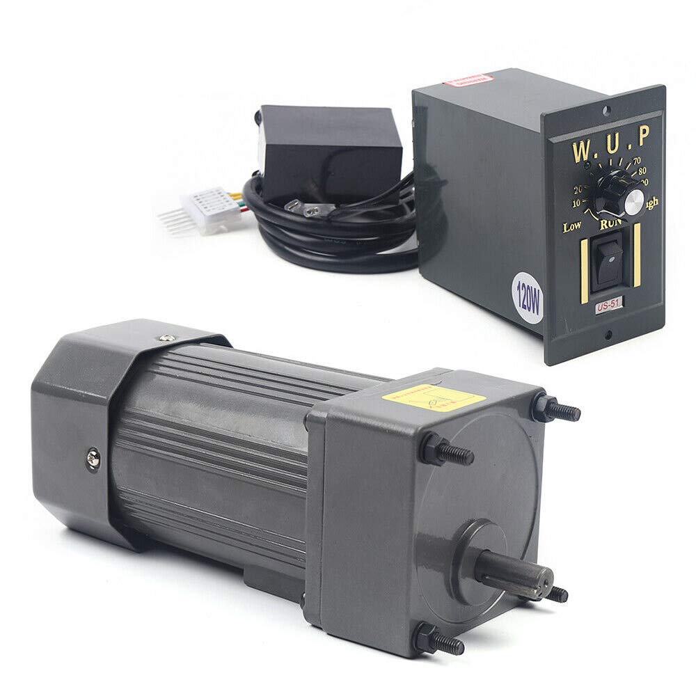 120W 10K AC110V 135RPM Adjustable Variable Gear Reducer Motor with Speed Controller for Industry