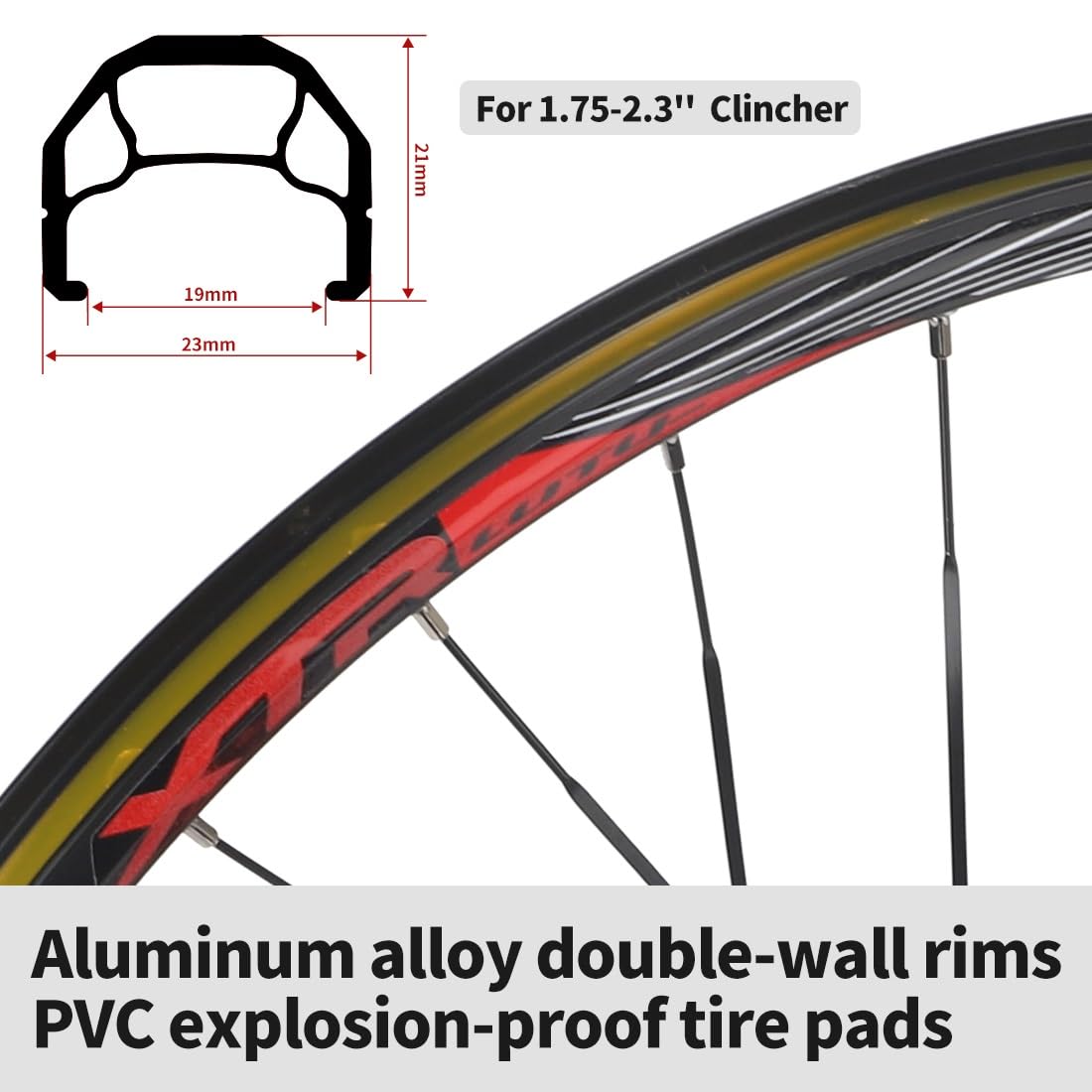Ruote per mountain bike da 26", 27,5" e 29", ruote MTB a sgancio rapido, freno a disco, cerchio in lega di alluminio ultraleggero, set di ruote anteriori e posteriori da 32 fori, 120 clic, per casset