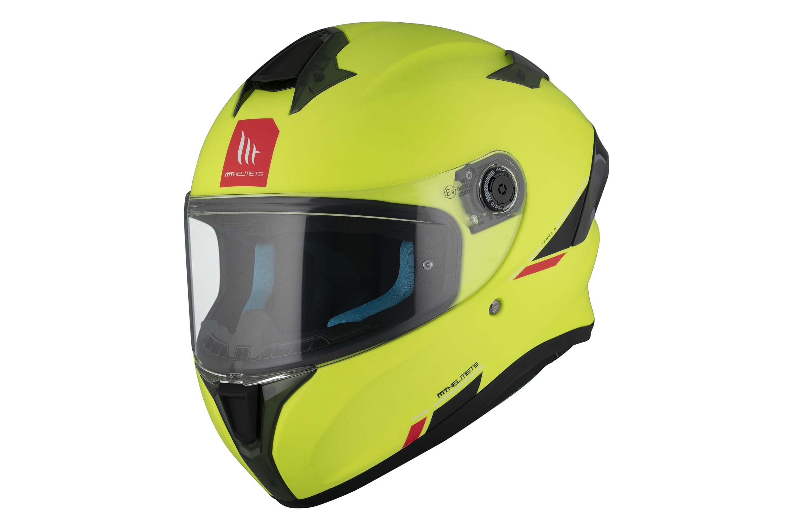 MT HELMETS Targo S – Casco Moto Integral con Visor Solar Full Vision, Pantalla Compatible con Pinlock, Interior Lavable y Cierre Micrométrico | Calota HIRP | Homologado ECE 22.06 & DOT