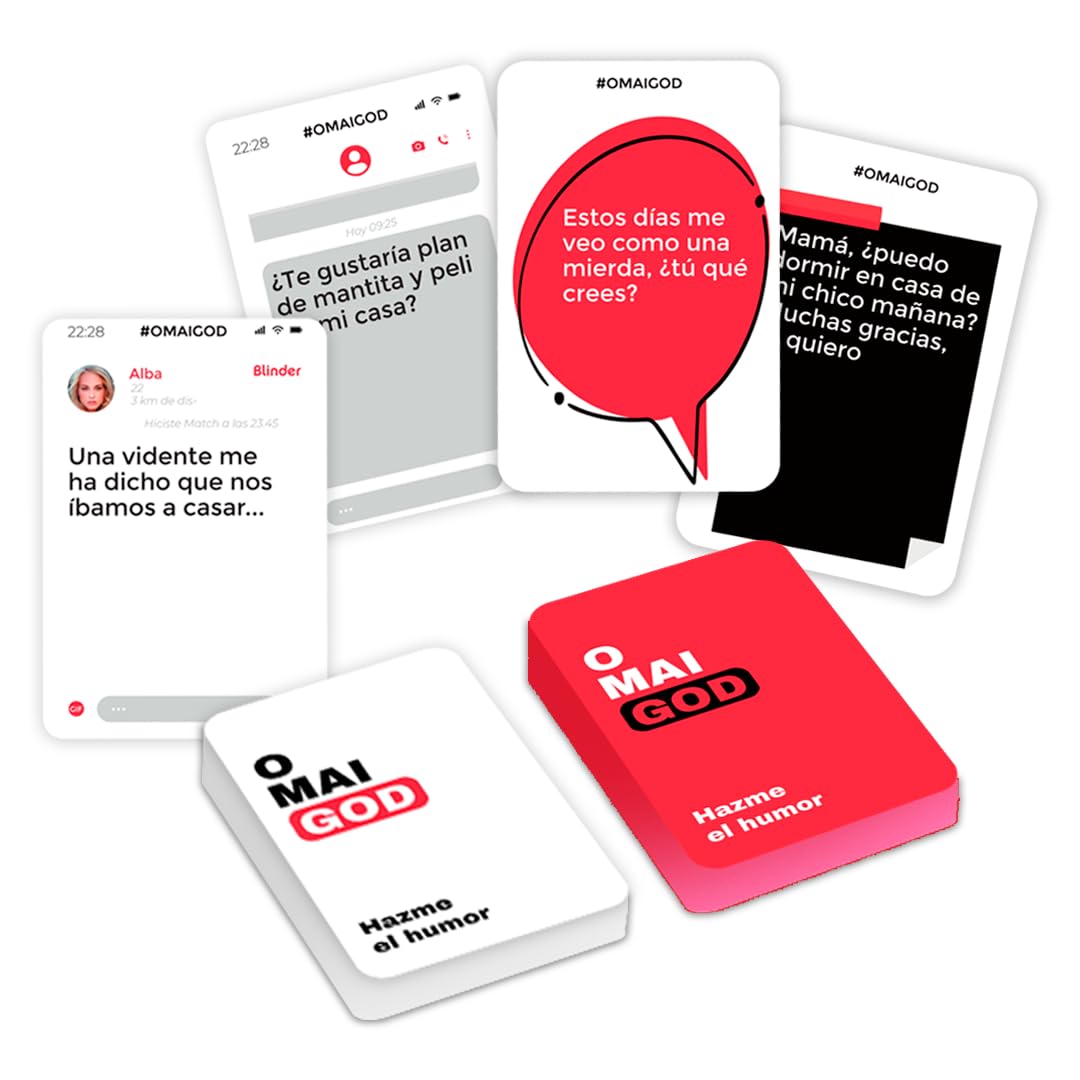 ATM Gaming Omaigod - Juegos de Mesa para Adultos - Ríe sin Parar con Este Juego de Cartas de Humor y Diversión - Regalo Original