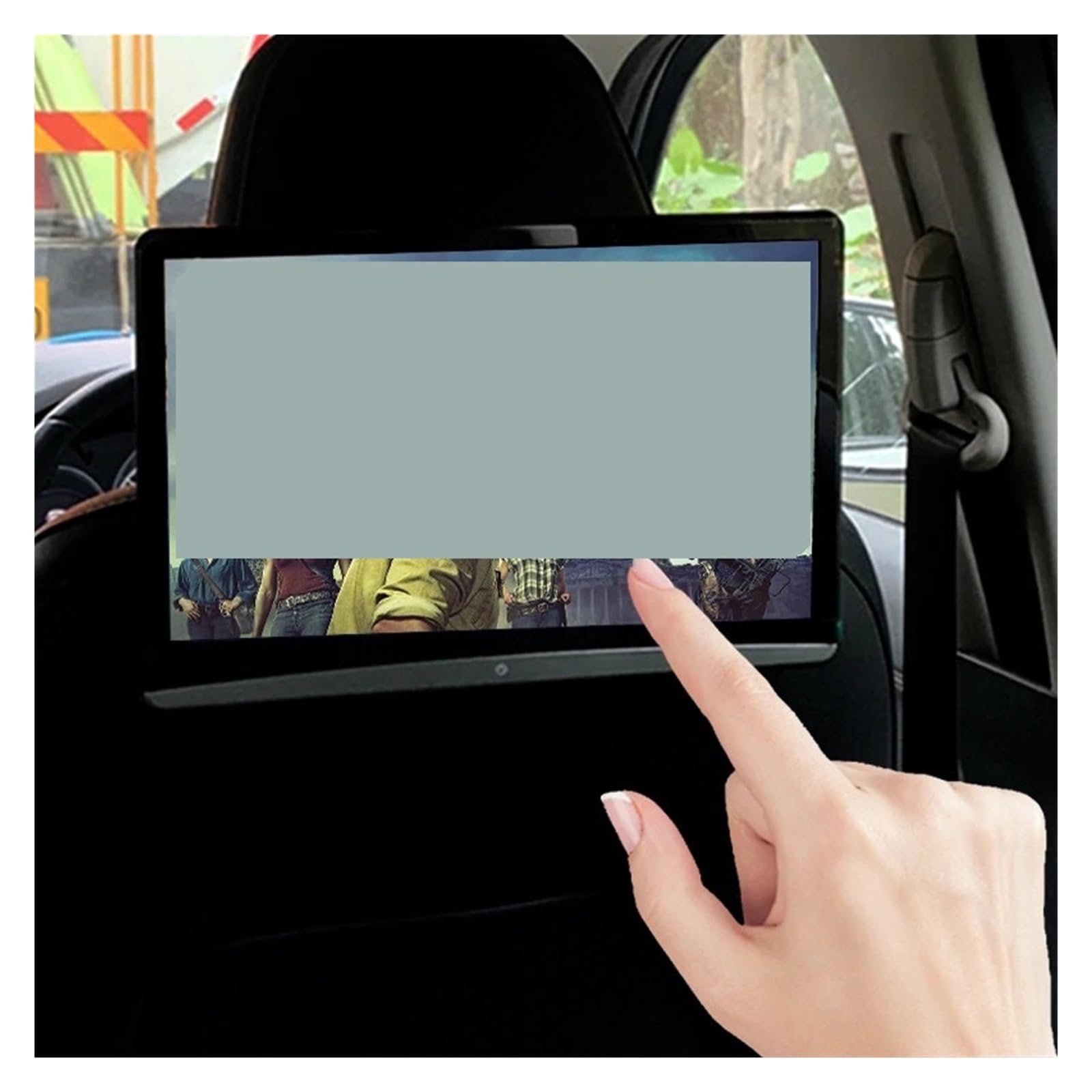 Lettore Dvd per Auto Monitor for Poggiatesta da 13,3 Pollici 4 GB + 64 GB, Tablet Multifunzione, Touch Screen, Lettore Video for Sedili Posteriori, Ingresso HDMI, Uscita FM(1 PCS 3GB-32GB)