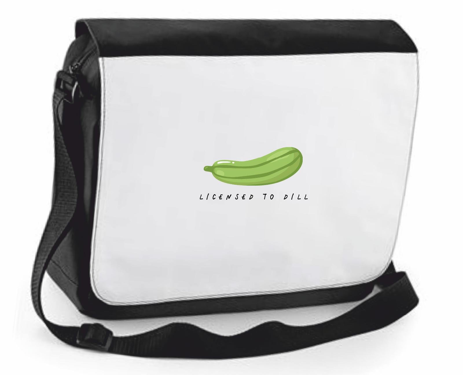 Buy Licensed to Dill Pickle Gherkin Funny Fruit and Vegetable Puns Joke