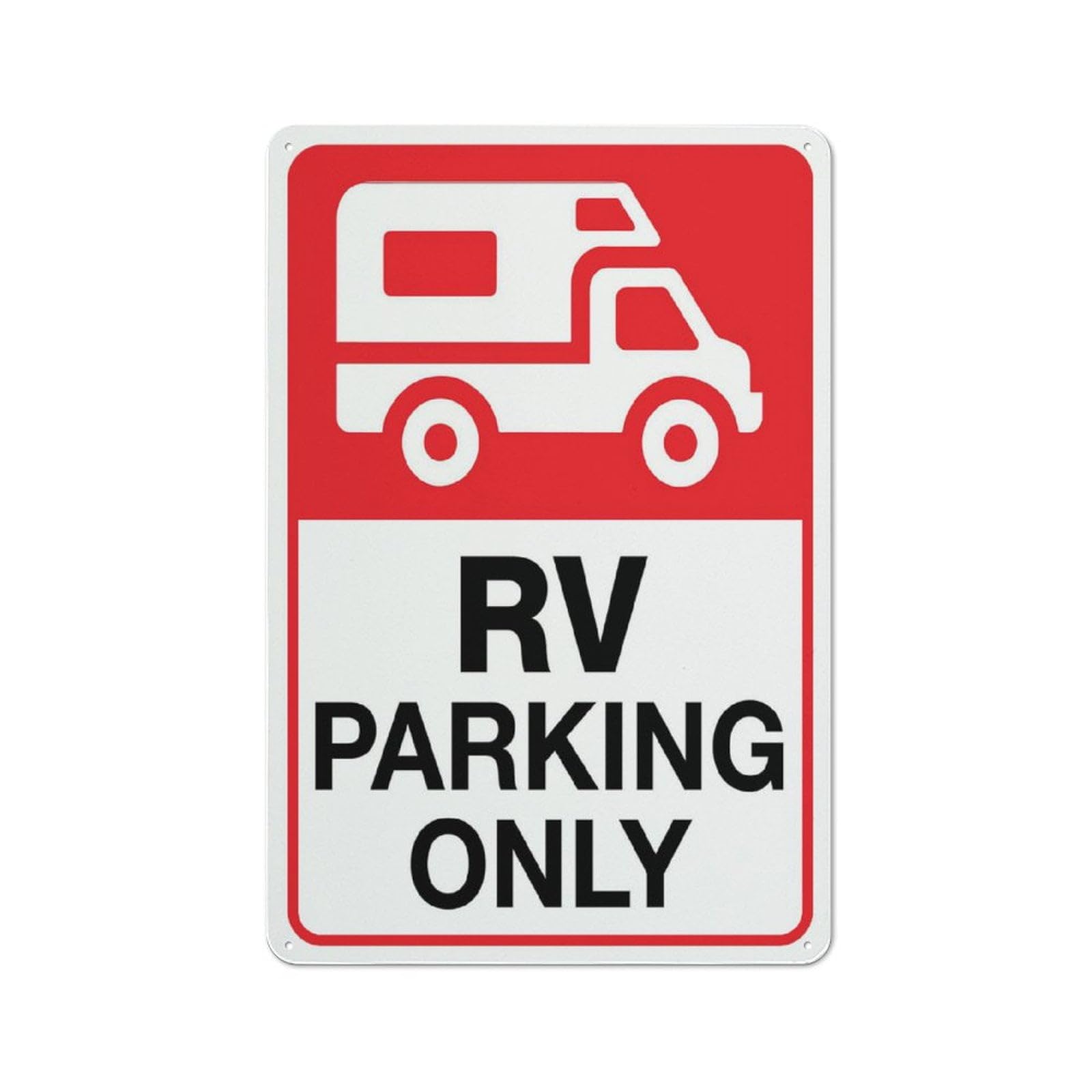 Rv Parking Only Personalized Cafe Wall Decor Metal Gifts for Friends Families and Holiday Tin Sign 8x12 Inch