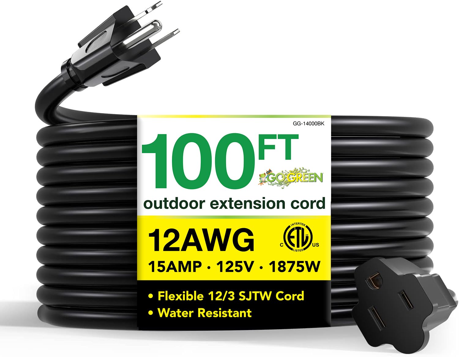 Go Green Power GG-14000BK Extension Cord