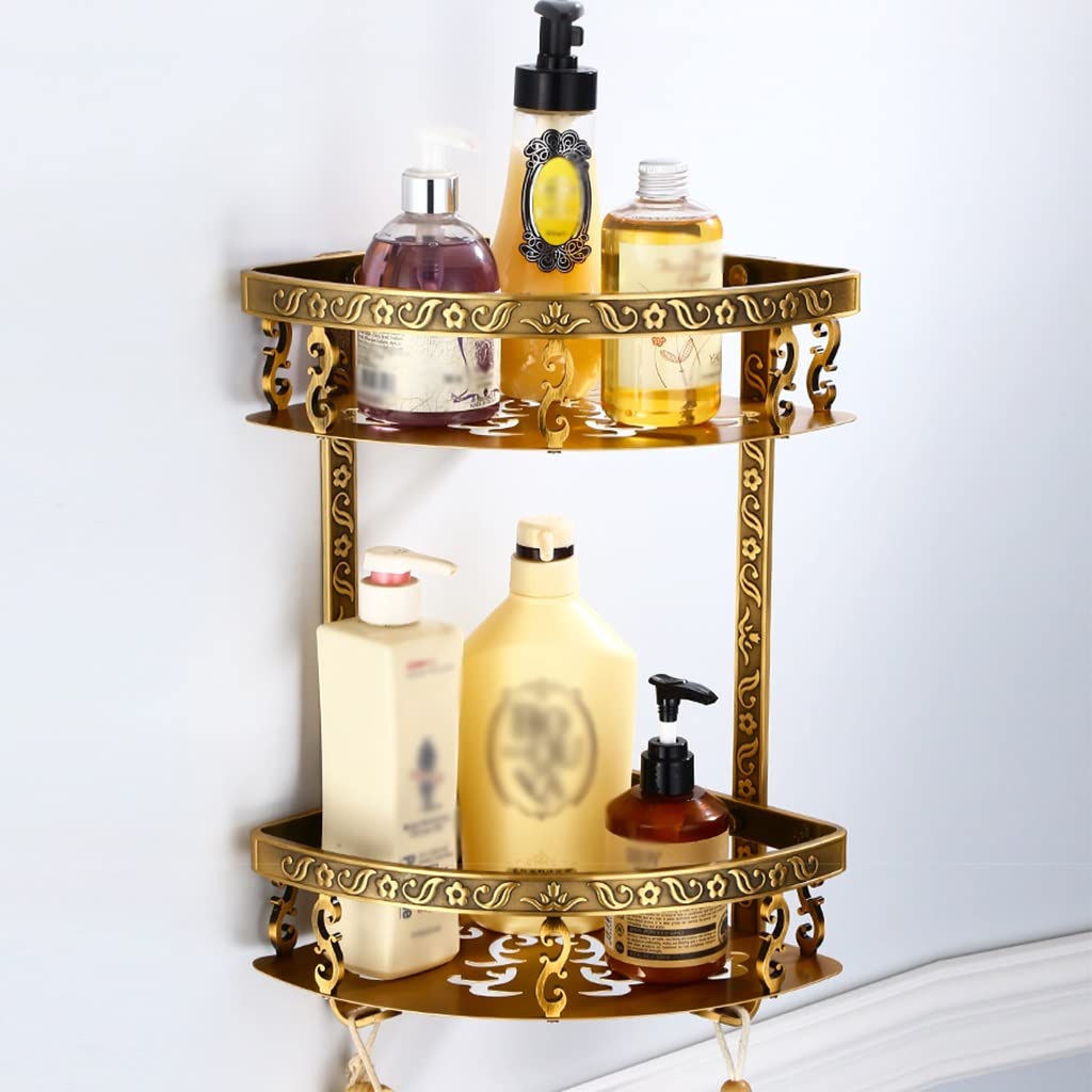 Quincaillerie de salle de bain antique avec porte-serviettes mural robuste et sculpté