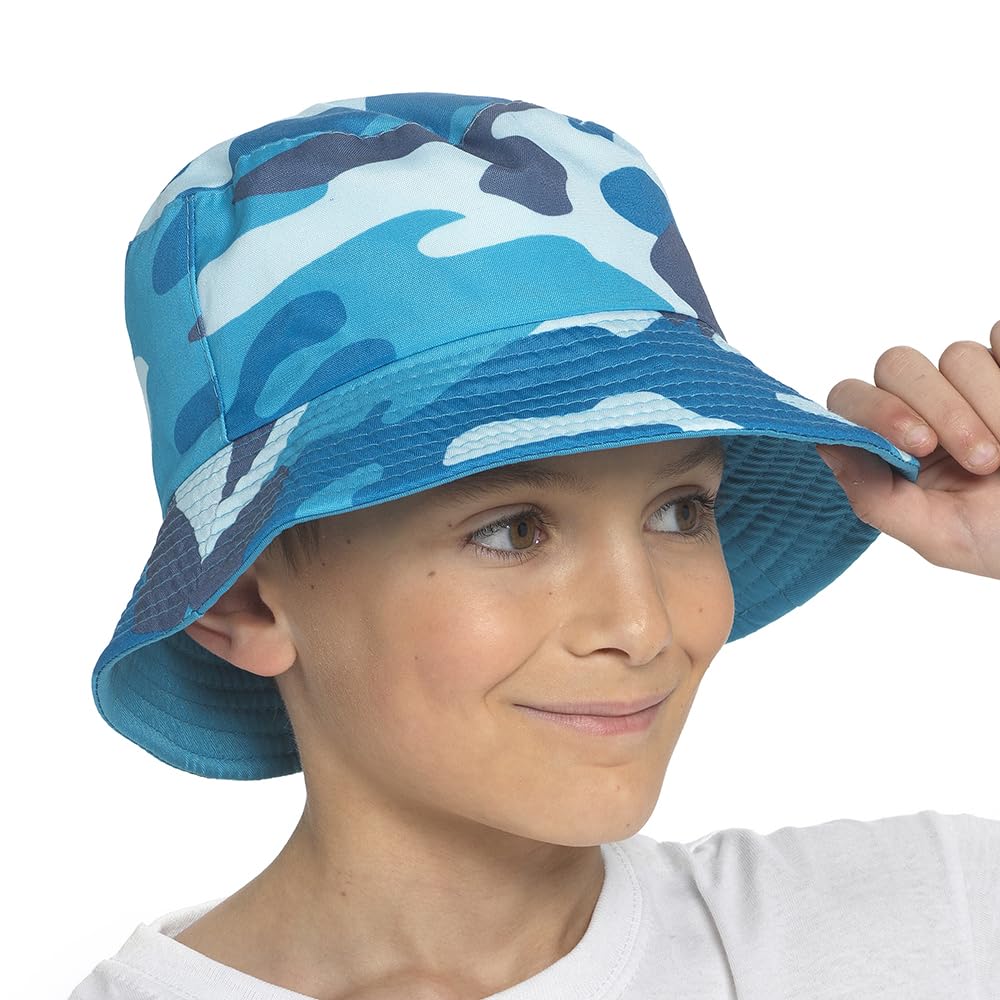 Undercover Kids Bucket Hat GL1102 Light Blue Camo 3-6 Years