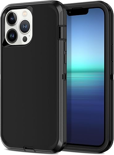 Miniatura 1 de I-HONVA Funda para iPhone 13 Pro Max, a prueba de golpes, a prueba de caídas, 3 capas de protección de cuerpo completo sin protector de pantalla,