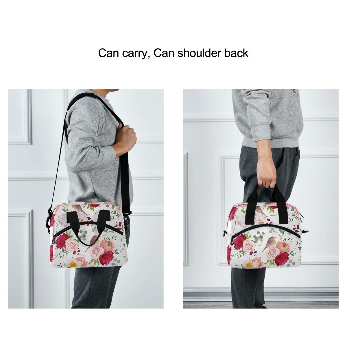 Sacoche De Guidon Rigide EVA Pour VTT Et Vélo De Route - Étui Téléphone, Imperméable, 2 Poches - Noire