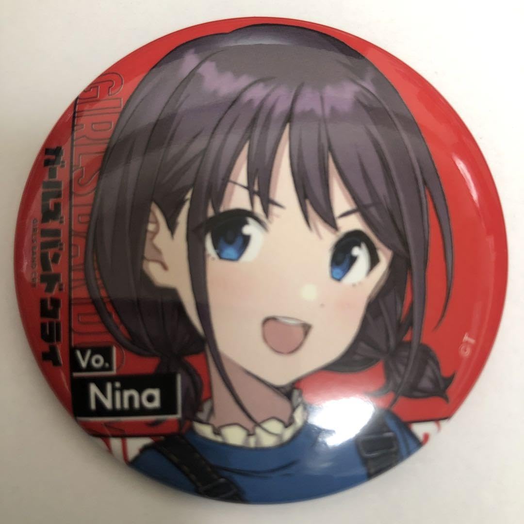 ガールズバンドクライ　缶バッジ　井芹仁菜　ドンキ　ヴィレヴァン ガールズバンドクライ ガルクラ ドンキ 缶バッジ 井芹仁菜 描き