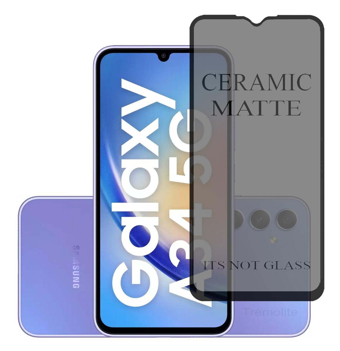Tremolite Ceramic Matte Unbreakable Flexible Screen Guard Protector for Samsung Galaxy A34 5G Edge to Edge Full Coverage, Pack of 1 (B0CRLDW337) Amazon Price History, Amazon Price Tracker