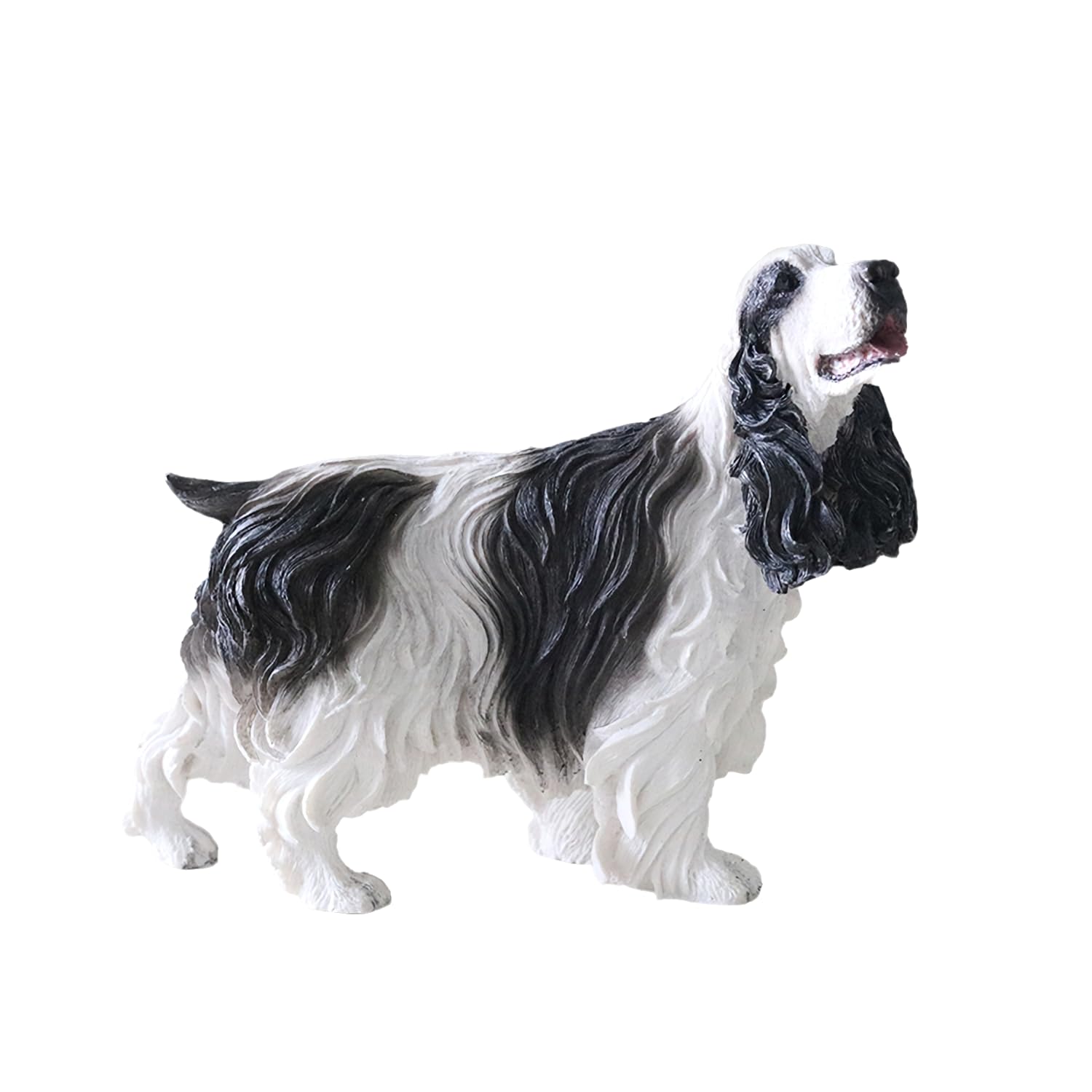 Amazon.co.jp: リアルな樹脂コッカースパニエルフィギュアギフト、犬の