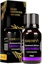 Óleo Essencial de Lavanda 10ml 100% Puro – Ideal para Difusor, Aromaterapia e Relaxamento, Vegano – ESSENITY