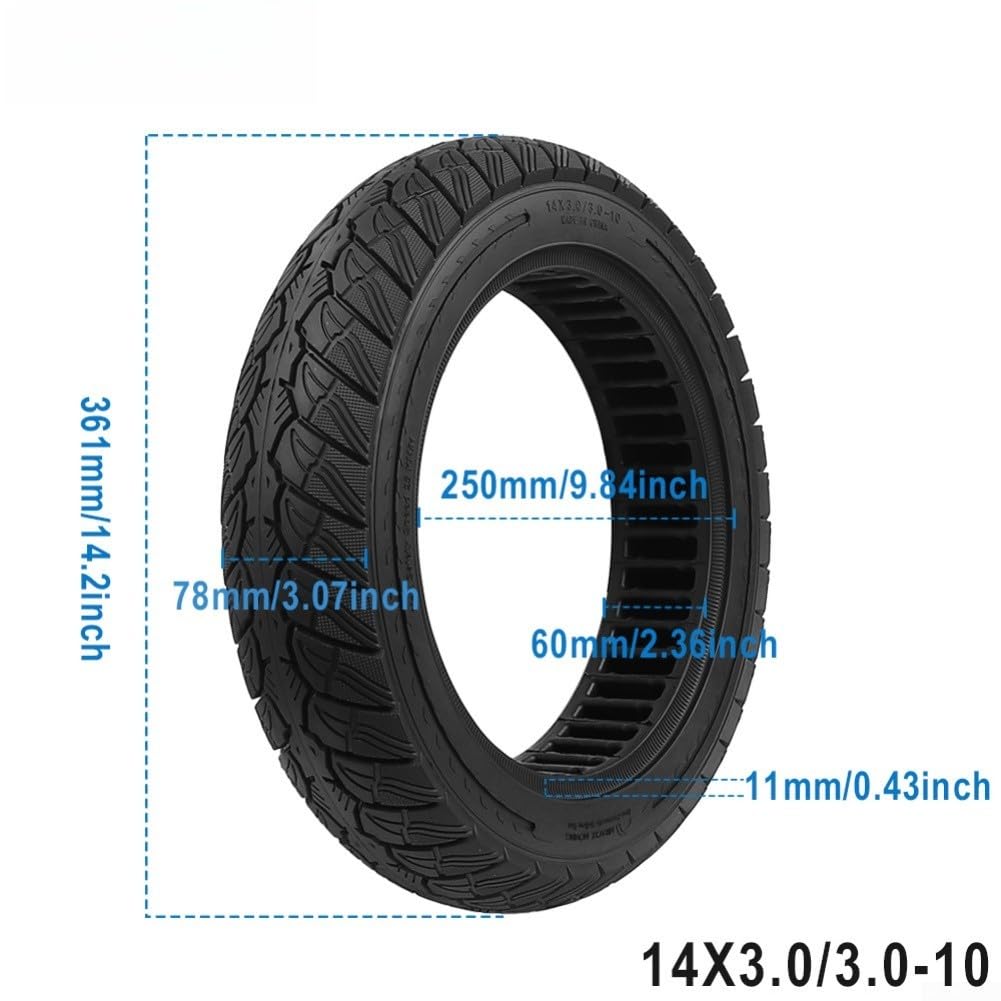 Deep Groove Solid Tire 14x3.0-10 Anti-Rutsch-Traktion