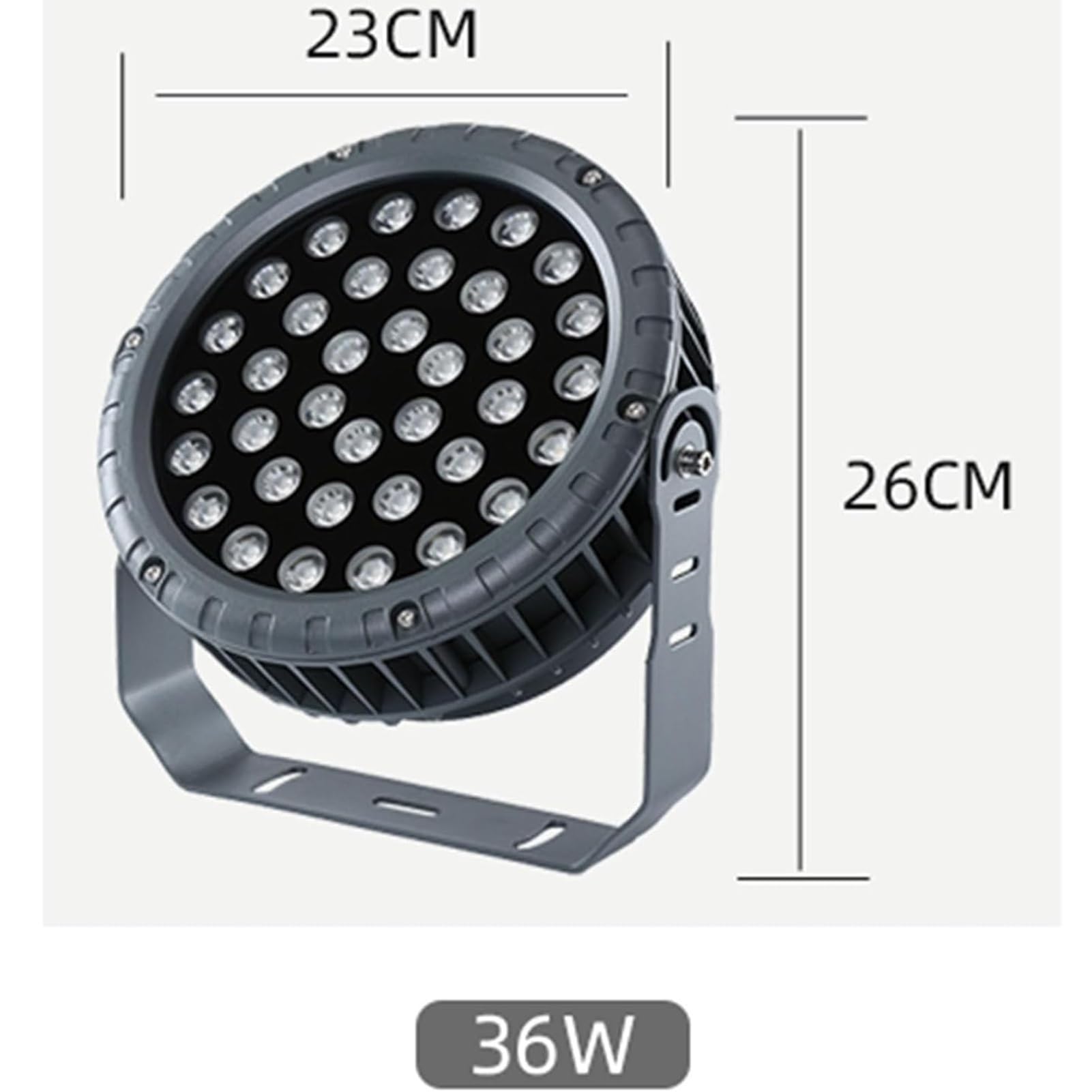 Proyector Giratorio - Lámparas De Paisaje, Foco De Luz LED De Haz De CA 85-265V, Focos LED Impermeables IP65, Iluminación De Caminos Y Árboles Para Patios Exteriores(Positive White Light,36W)
